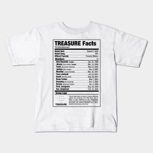 TREASURE Kpop Nutritional Facts Kids T-Shirt